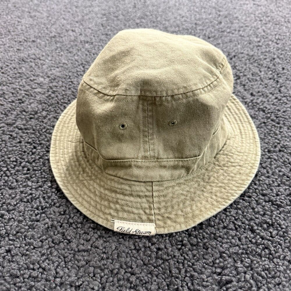 Field & Stream Bucket Fishing Hat Khaki 100% Cotton Sun Protection